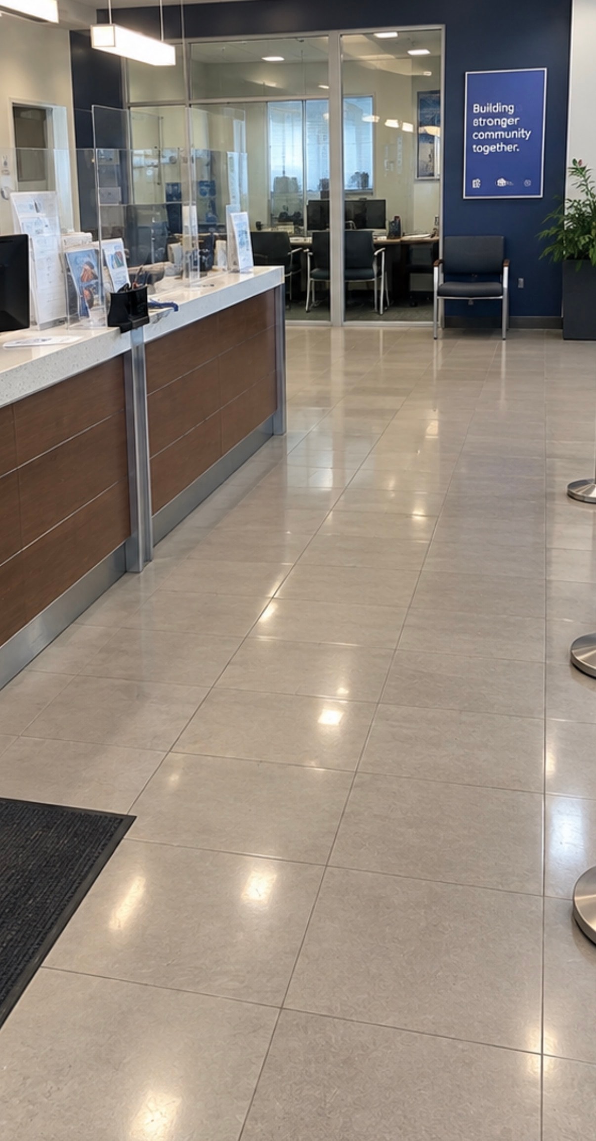 Commercial Floor after cleaning